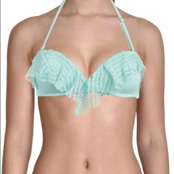 Crochet ruffle bikini top - Picture 1 of 6